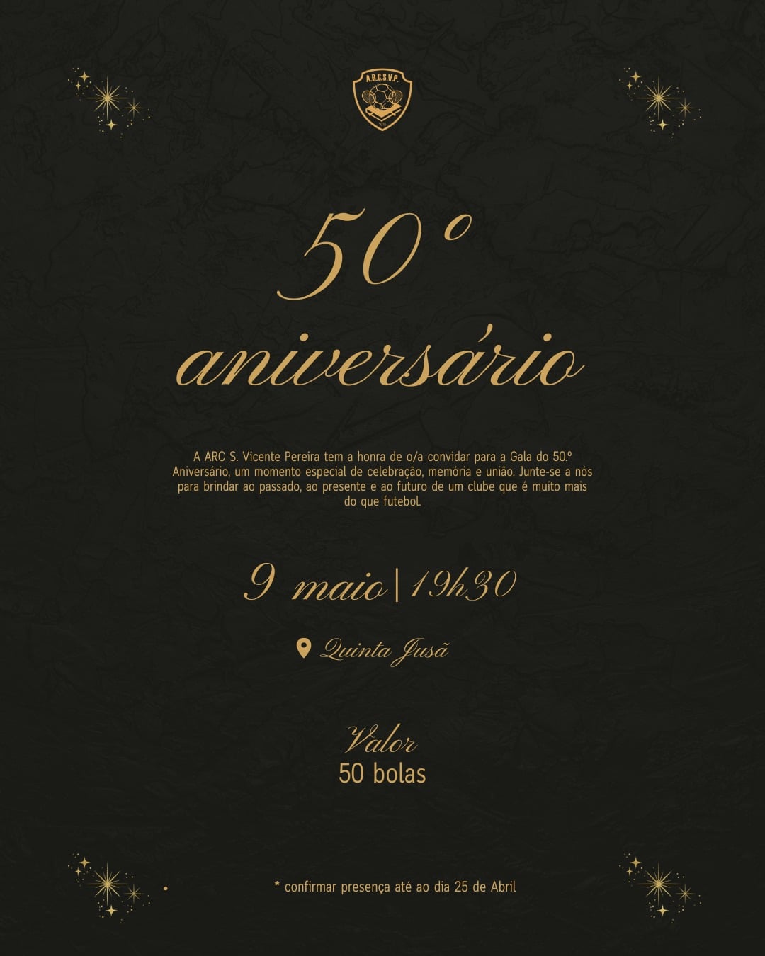 Gala dos 50 Anos da Associação Recreativa e Cultural São Vicente Pereira