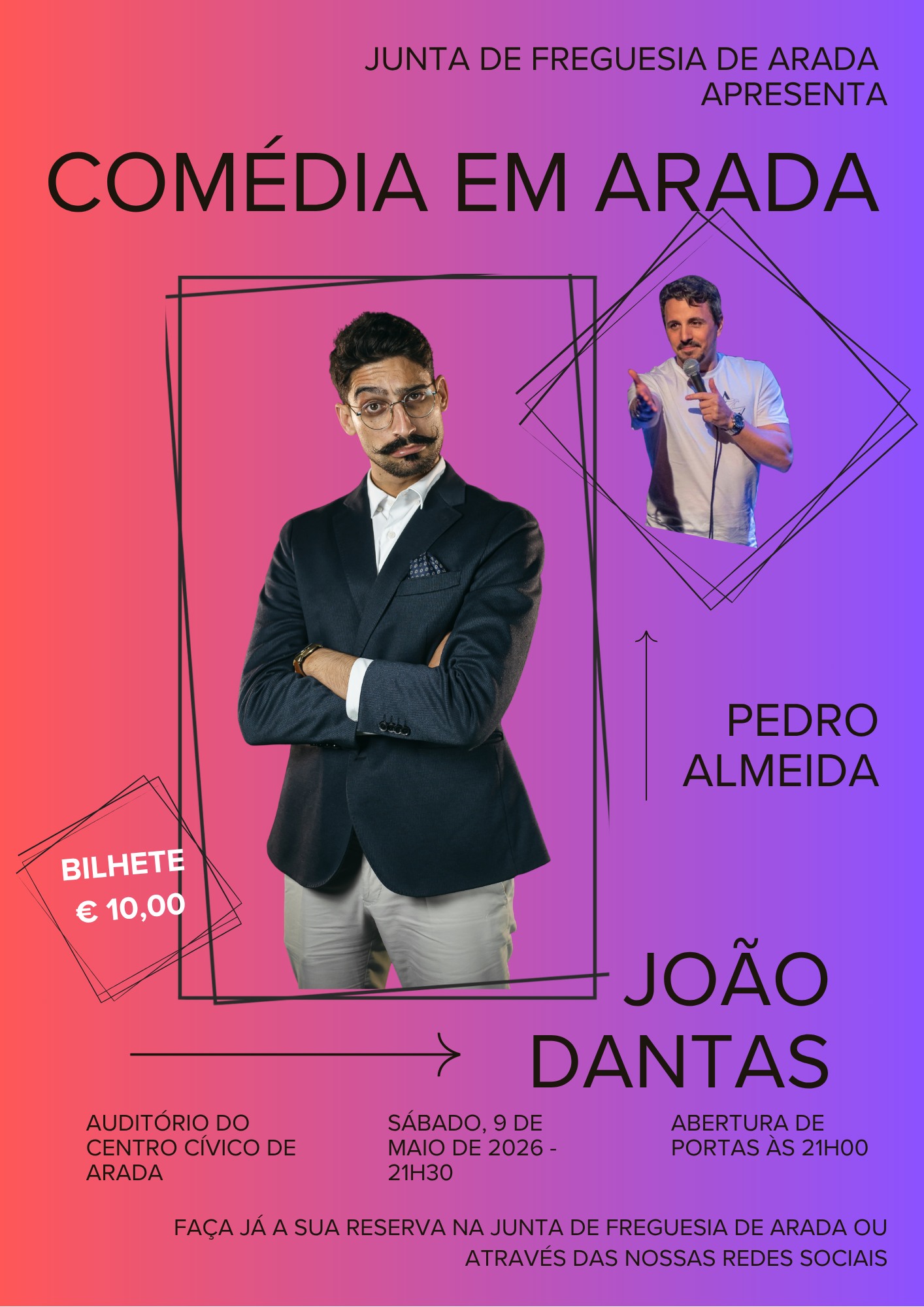 Comédia em Arada | João Dantas | Pedro Almeida